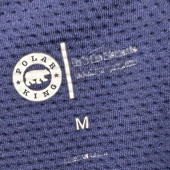 Polar King Short Sleeve Blue Polo Size Med - Picture 6 of 15